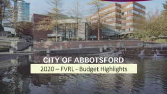 2020  FVRL - Budget Hig  ighlights  Budget Process  S  BOARD  T  BOARD  FVRL Staff  BOARD  R