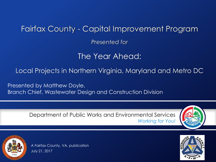 fairfax county capital improvement program