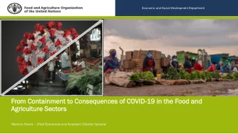 From  m Contain  inme  ment  t to Conseq  equen  uence  ces  s of COVID-19  9 in  in the  e Food  d