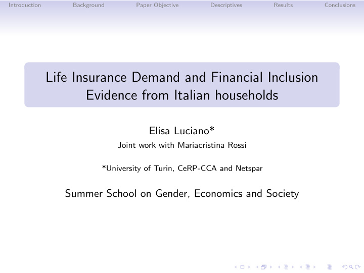 life insurance demand and financial inclusion evidence