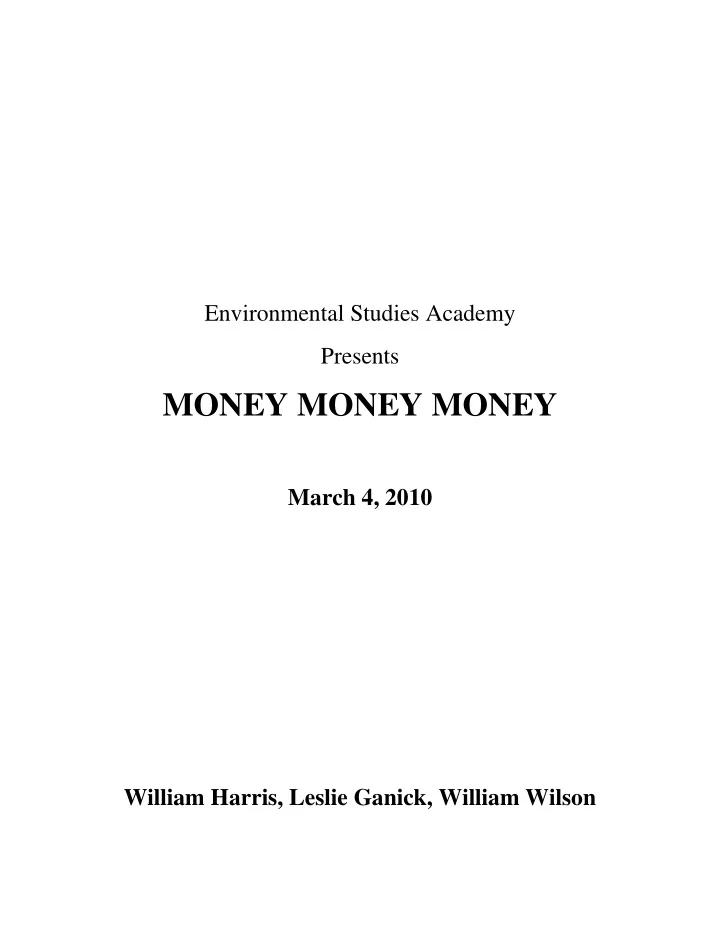 money money money