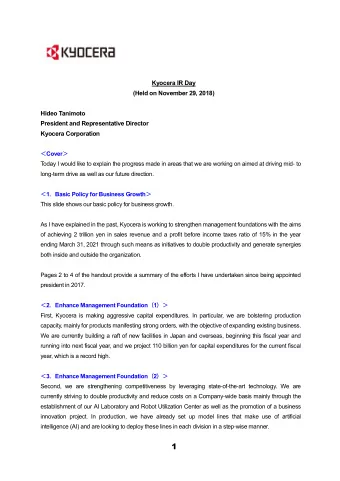 1  4  Enhance Management Foundation  3   Third, we are creating new businesses by