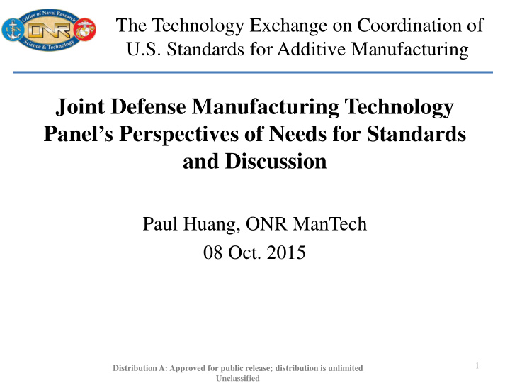 joint defense manufacturing technology panel s