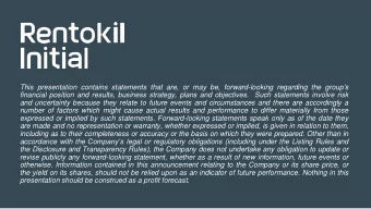 financial position and results, business strategy, plans and objectives.  Such statements involve