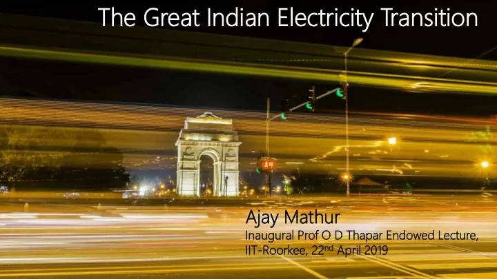 th the gr e grea eat t in indi dian n el elec ectric