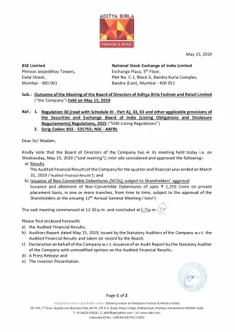 The said meeting commenced at 12.30 p.m. and concluded at2i5p.m. 0  \___&lt;/  Please find