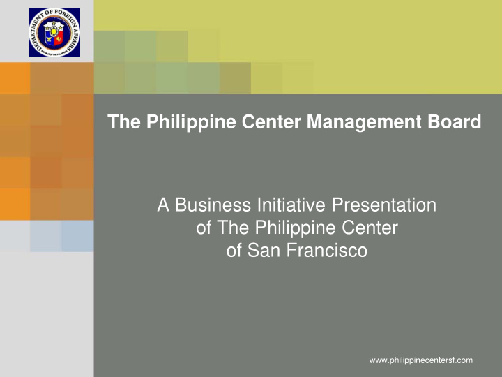 the philippine center management board a business
