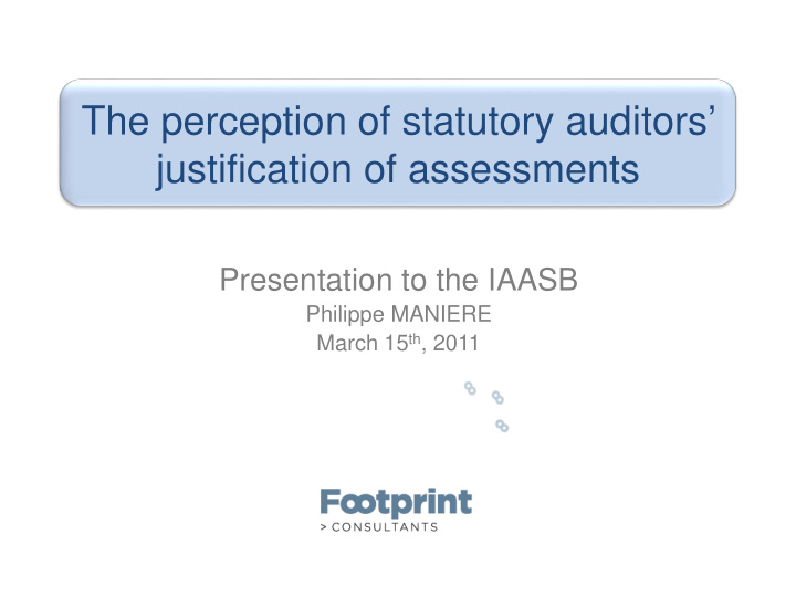 the perception of statutory auditors justification of