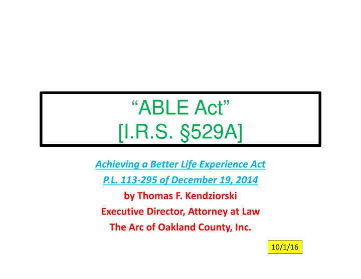 able act i r s 529a