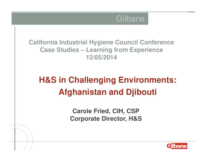 gilbane