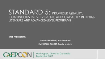 What will be covered in the next 90 minutes? Point 1  The highlights of Standard 5  PPT #3