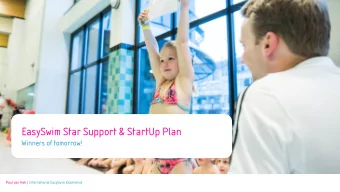 EasySwim Star Support &amp; StartUp Plan  Winners of tomorrow!  Paul van Hek| International