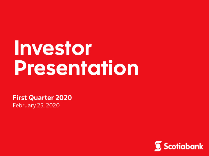 investor presentation