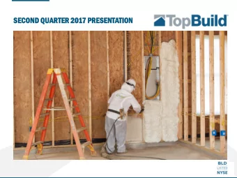 SEC  ECOND QUA  UARTE  TER 2017 PRES  ESENT  ENTATION  TION  SAFE HARBO  BOR  R  Statements