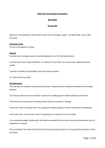 Page 1 of 28  This growth is underpinned by low-insurance penetration, large populations in need of