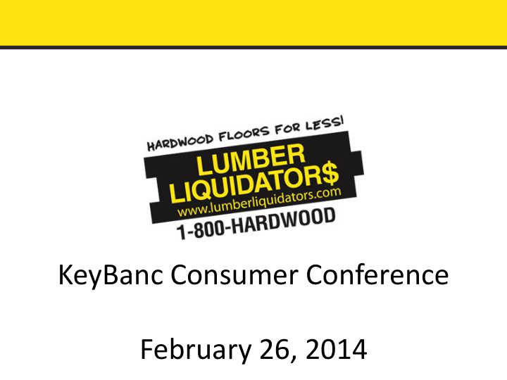 keybanc consumer conference