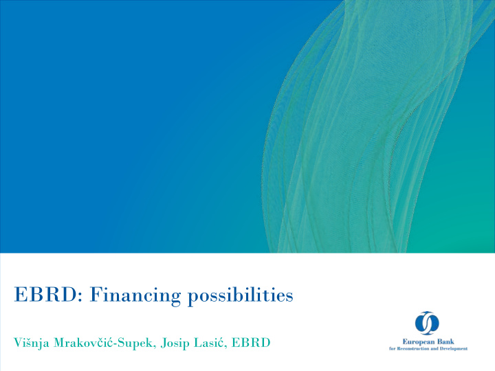 ebrd financing possibilities