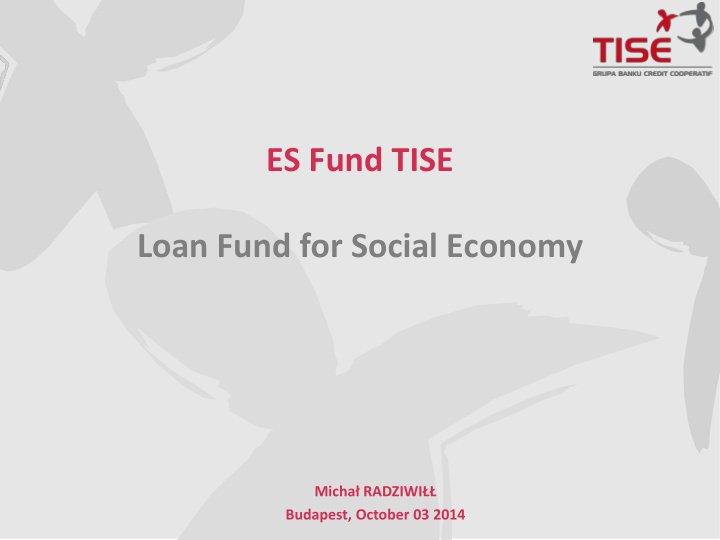 es fund tise loan fund for social economy