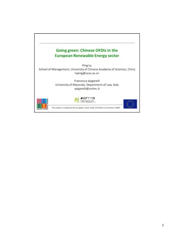 1  China is now leading many green-tech areas of the global market (China Greentech  initiative,