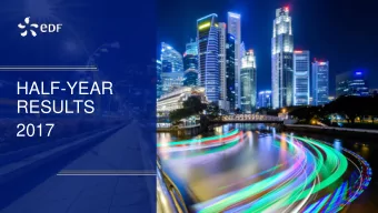 HALF-YEAR  RESULTS  2017  DISCLAIMER  This presentation does not constitute an offer to sell