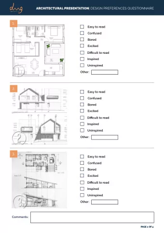1.  Easy to read  Confused  Bored  Excited  Diffjcult to read  Inspired  Uninspired  Other:  2.