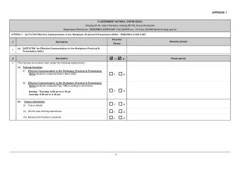 - 1 -  E-GOVERNMENT NATIONAL CENTRE (EGNC)  Simpang 69-18, Jalan E-Kerajaan, Gadong BE1110, Brunei