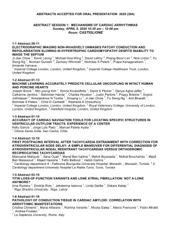 Room: CASTIGLIONE  1-1 Abstract 28-11  ELECTROGRAPHIC IMAGING NON-INVASIVELY UNMASKS PATCHY