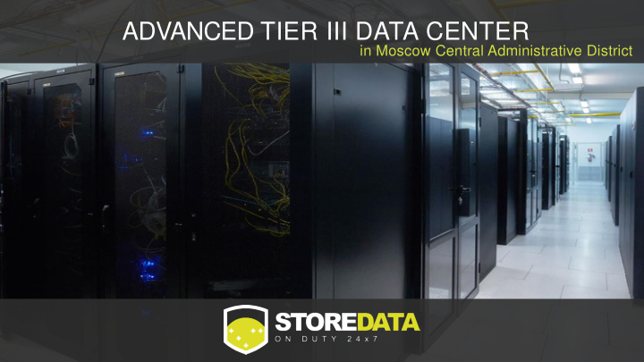 advanced tier iii data center