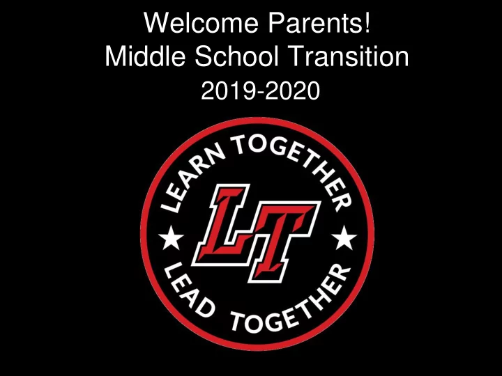 middle school transition