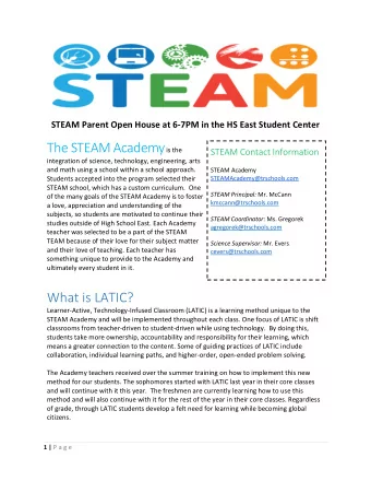 What is LATIC?  Learner-Active, Technology-Infused Classroom (LATIC) is a learning method unique to