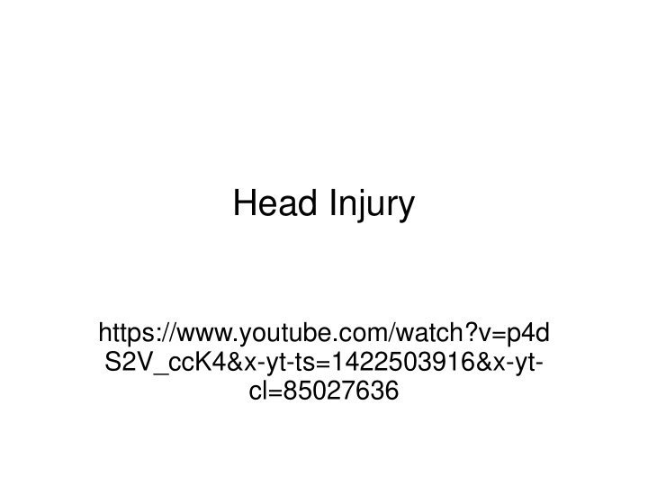 head injury