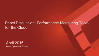 for the Cloud  April 2016  Austin Openstack Summit  Panelists &amp; Presenters  Panelists &amp;