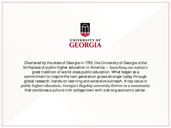 chartered by the state of georgia in 1785 the university