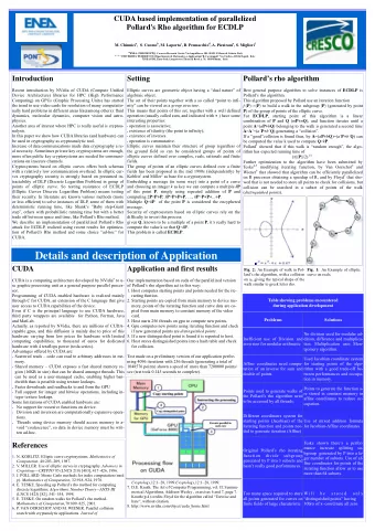 Details and description of Application  CUDA  Application and first results Fig. 2: An Example of