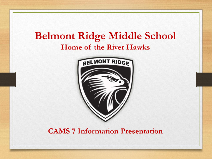 belmont ridge middle school