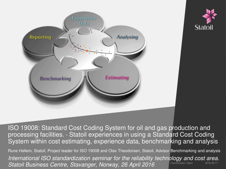 iso 19008 standard cost coding system for oil and gas