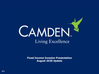 August 2020 Update  1  Disclaimer  This presentation is not, and does not constitute, an offer to