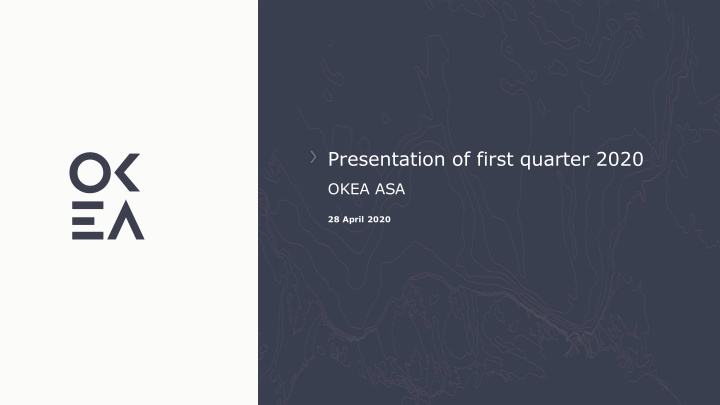 presentation of first quarter 2020