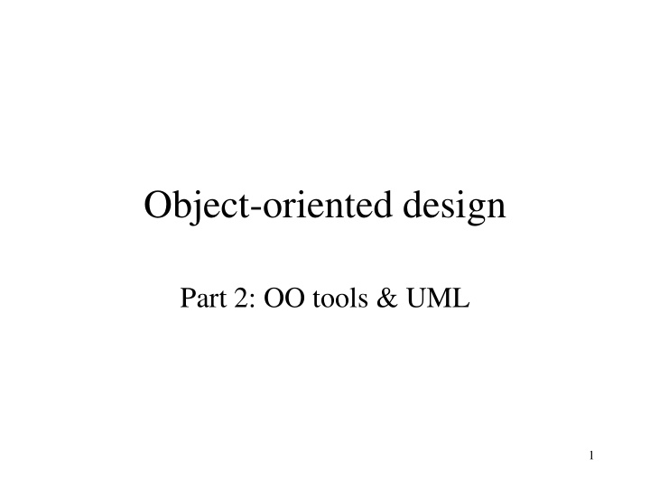 object oriented design