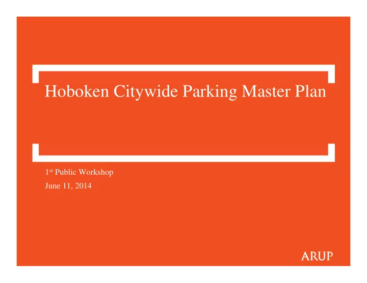 hoboken citywide parking master plan