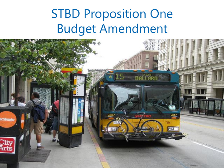 stbd proposition one