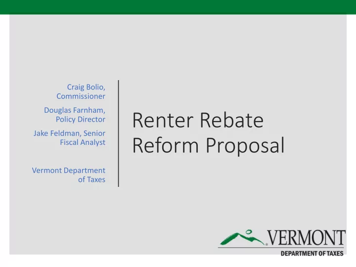 renter rebate