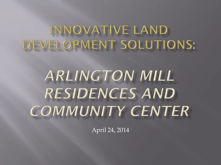 april 24 2014 2 need for new community center