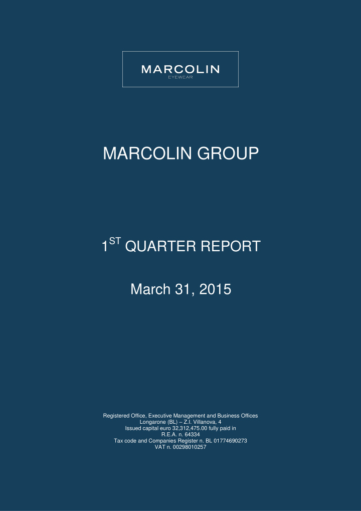 marcolin group