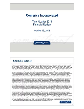 Eqogtkec!Kpeqtrqtcvgf  Vjktf!Swctvgt!3129  Hkpcpekcn!Tgxkgy  Qevqdgt!27-!3129