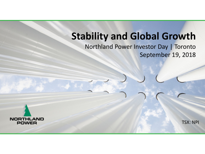 stability and global growth