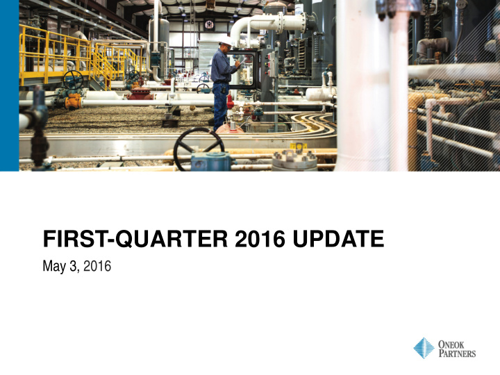 first quarter 2016 update