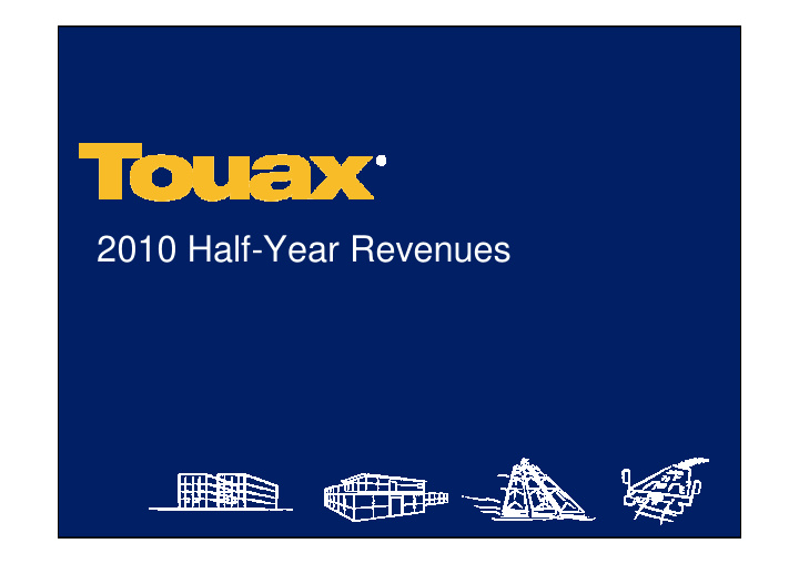 2010 half year revenues agenda