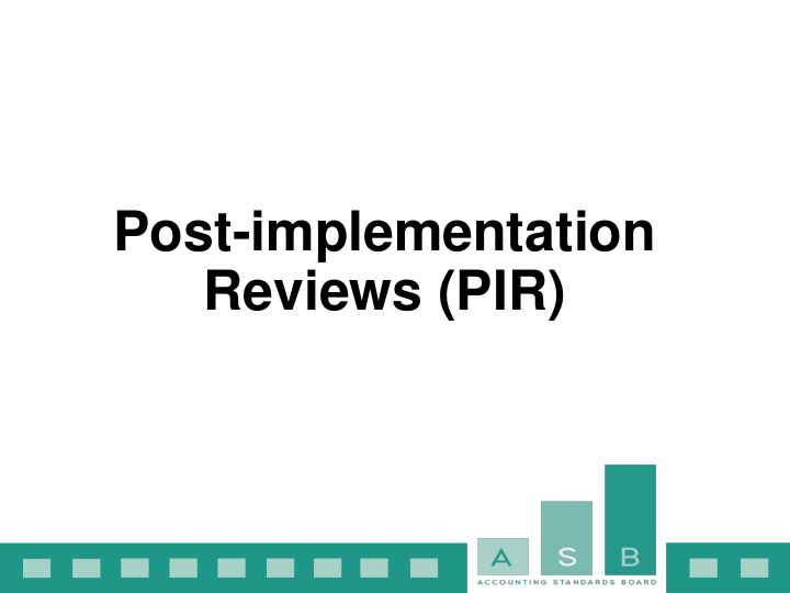 post implementation