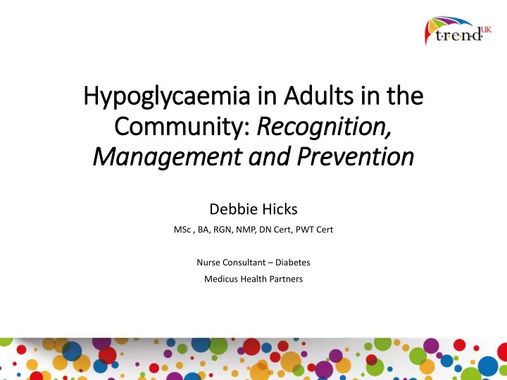 management and prevention